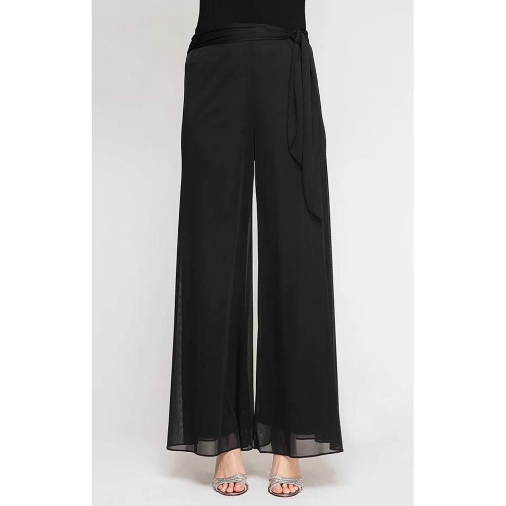 Alex Evenings Petite Wide Leg Palazzo Pants Womens Size Medium Wide Leg Mesh